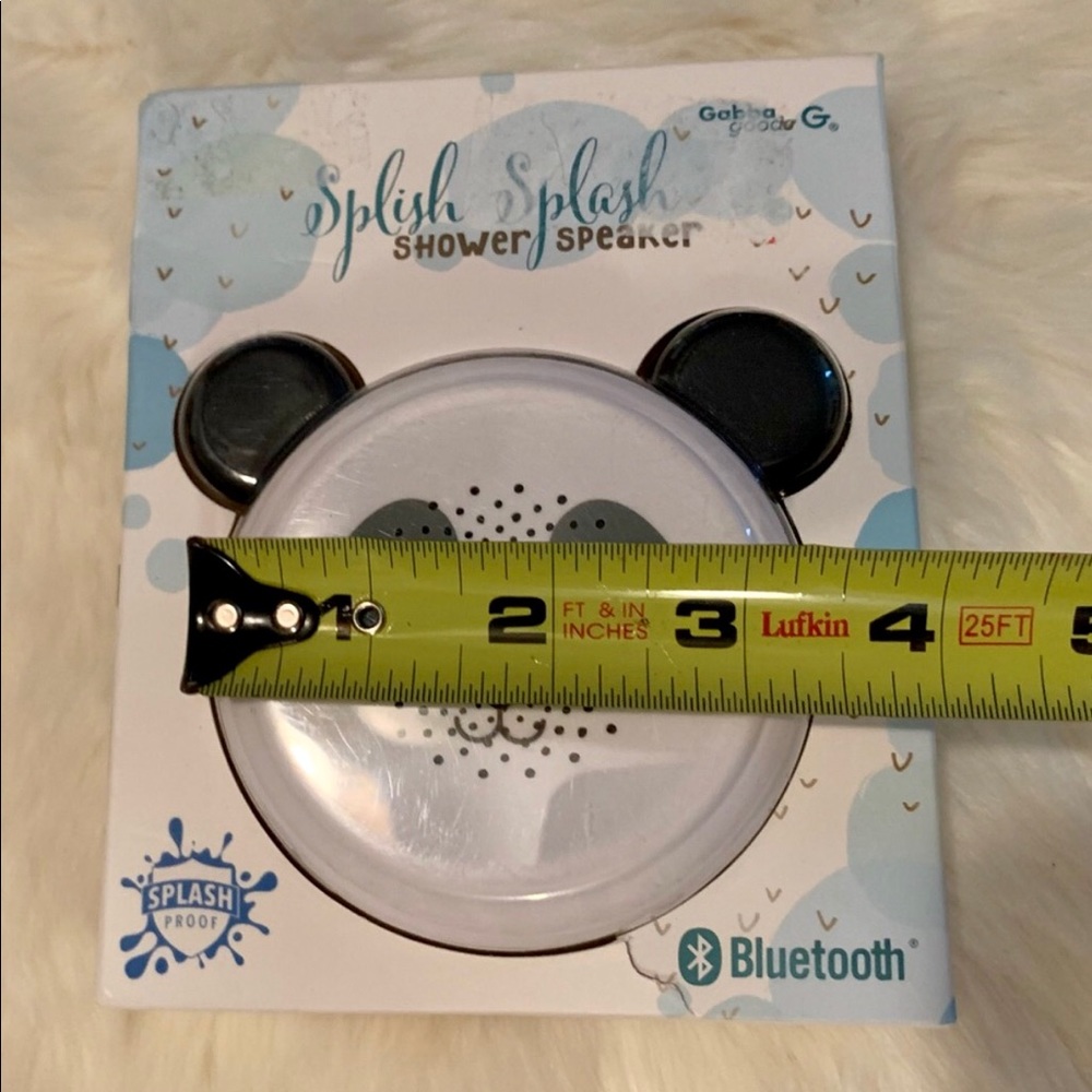 New Gabba Goode G PANDA Splish Splash Proof Shower SPEAKER Blue Tooth Portable - Picture 8 of 9